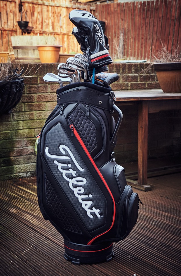 Titleist jet black online collection midsize cart bag