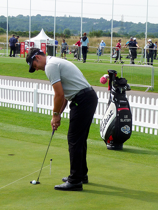 brand ambassador lee slattery, working on his.