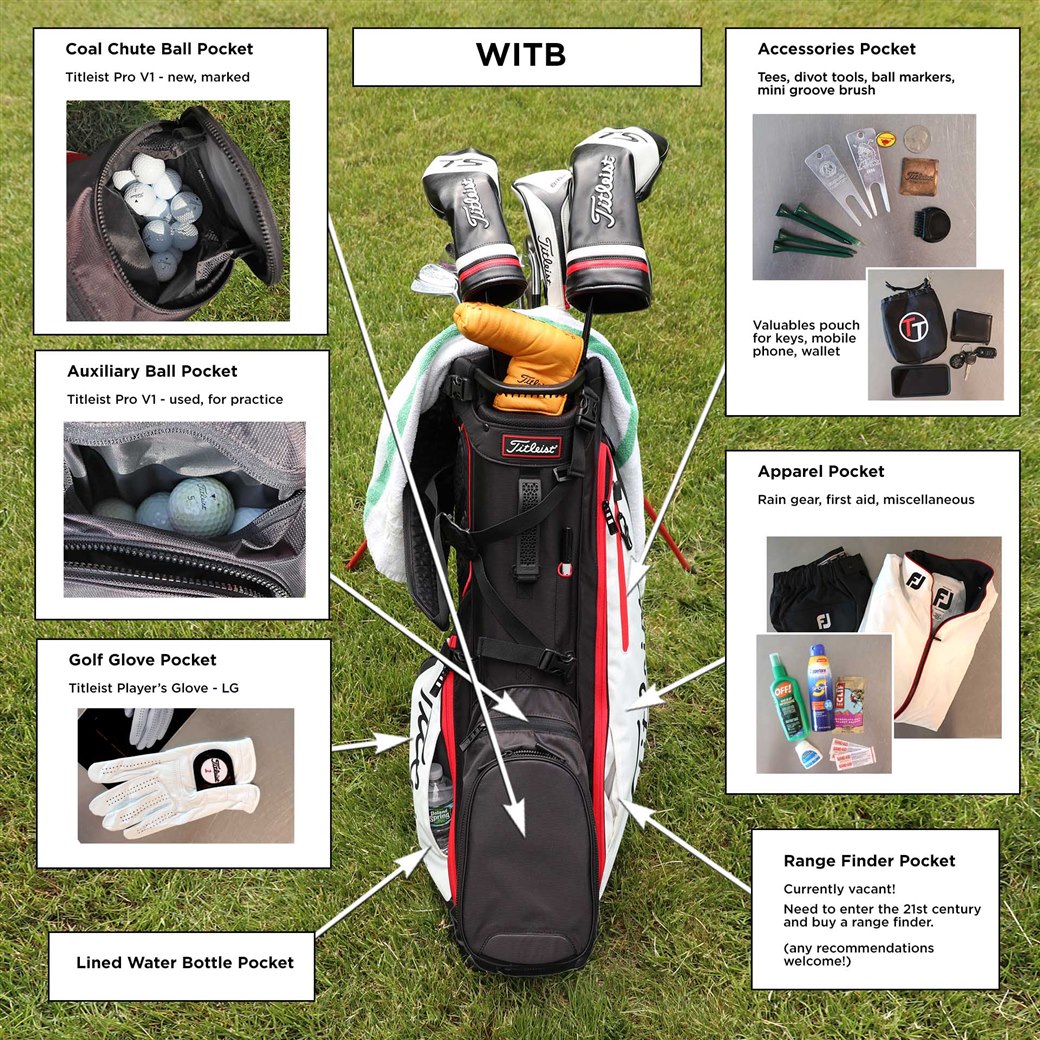 pga tour golf shootout bag setup