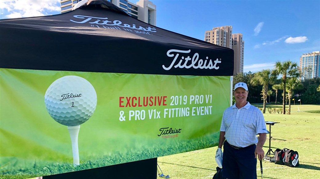 Steve D. at 2019 Pro V1 golf ball fitting